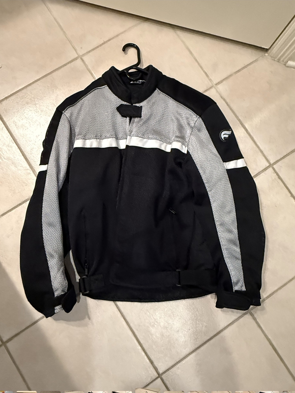 Fulmer Men's Mesh Armor Motorcycle Riding Jacket with Removable Liner - Size M